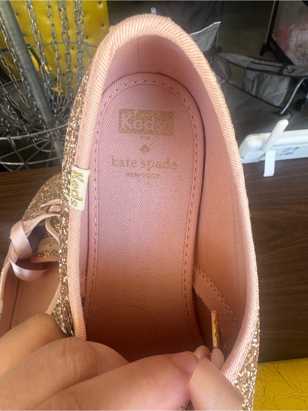Keds x Kate Spade Glitter Pink Women's Sneakers